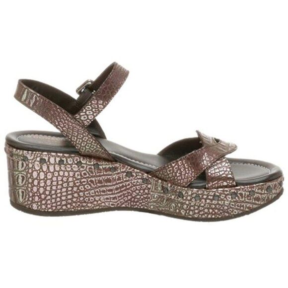 Donald Pliner Sha Wedge Sandals - Bronze - Picture 1 of 13